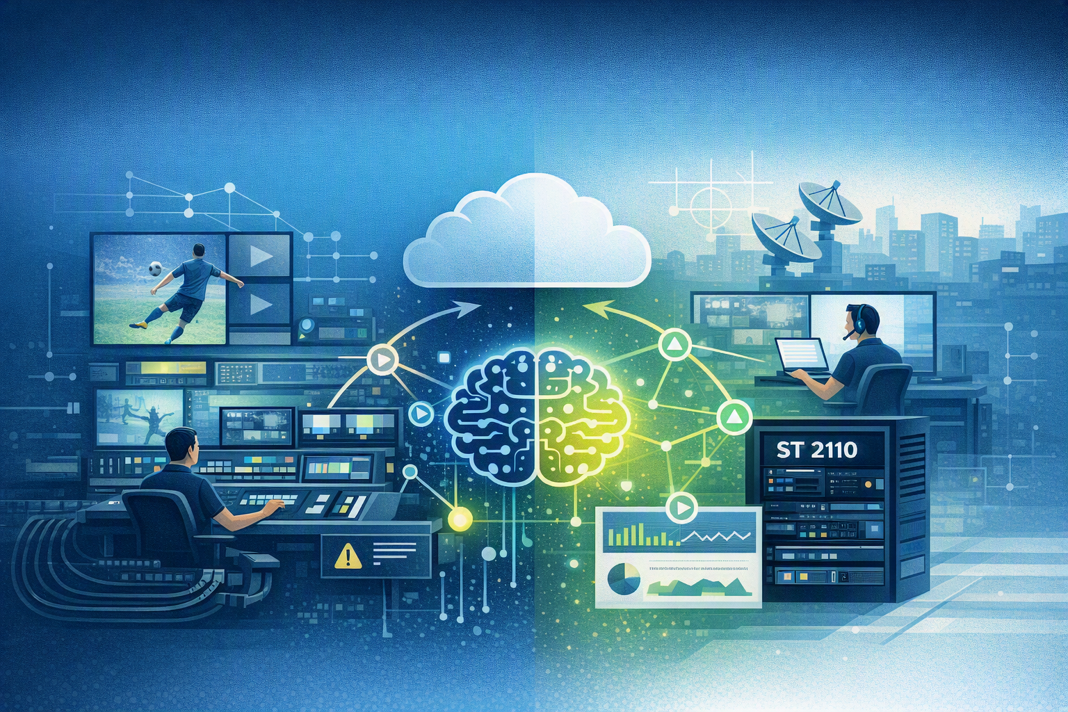 Hybrid SDI/IP Live Production Environment – A Software Perspective